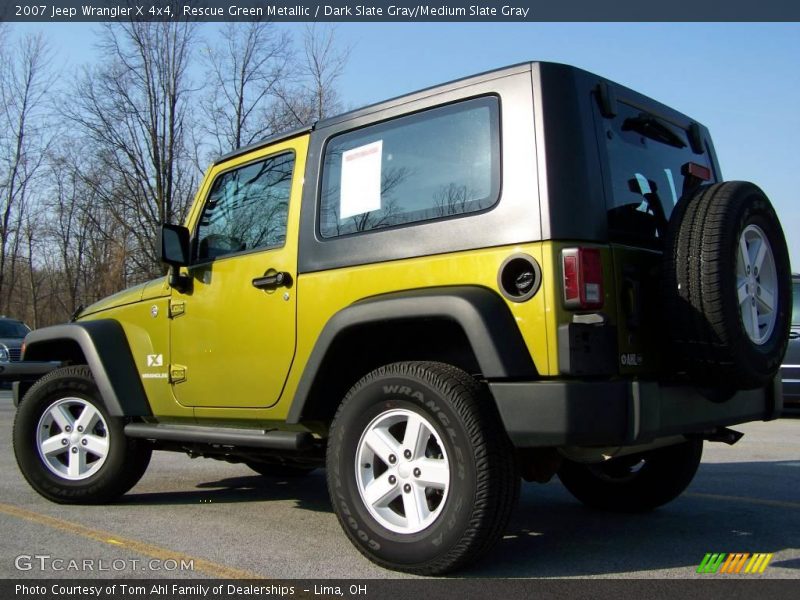 Rescue Green Metallic / Dark Slate Gray/Medium Slate Gray 2007 Jeep Wrangler X 4x4
