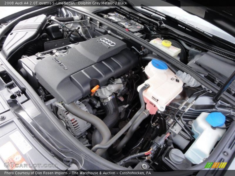 Dolphin Grey Metallic / Black 2008 Audi A4 2.0T quattro S-Line Sedan