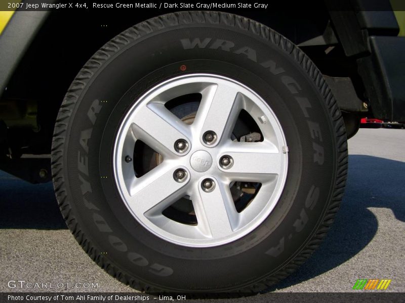Rescue Green Metallic / Dark Slate Gray/Medium Slate Gray 2007 Jeep Wrangler X 4x4