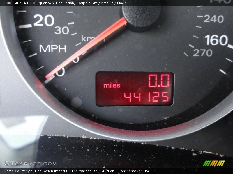Dolphin Grey Metallic / Black 2008 Audi A4 2.0T quattro S-Line Sedan