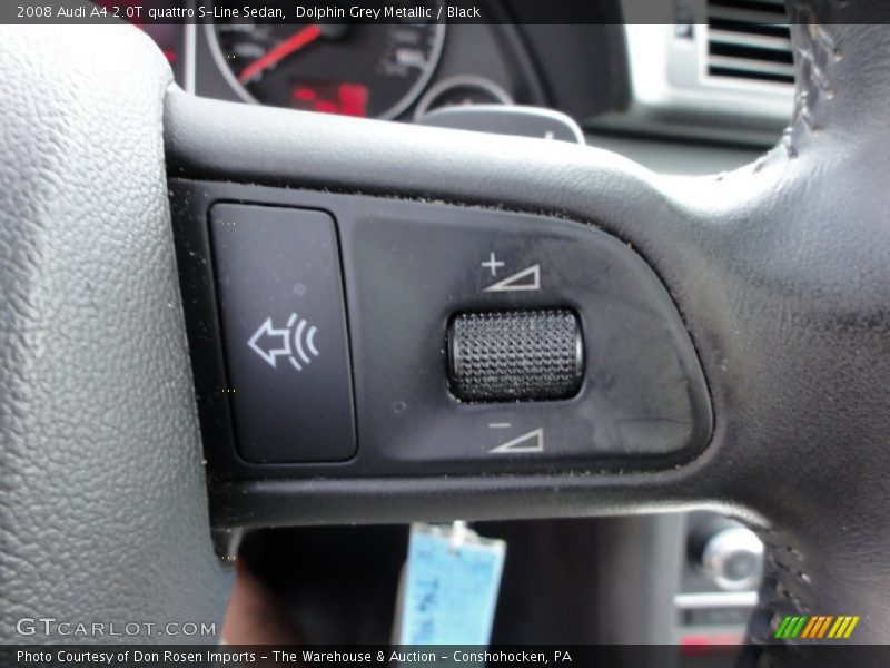 Dolphin Grey Metallic / Black 2008 Audi A4 2.0T quattro S-Line Sedan