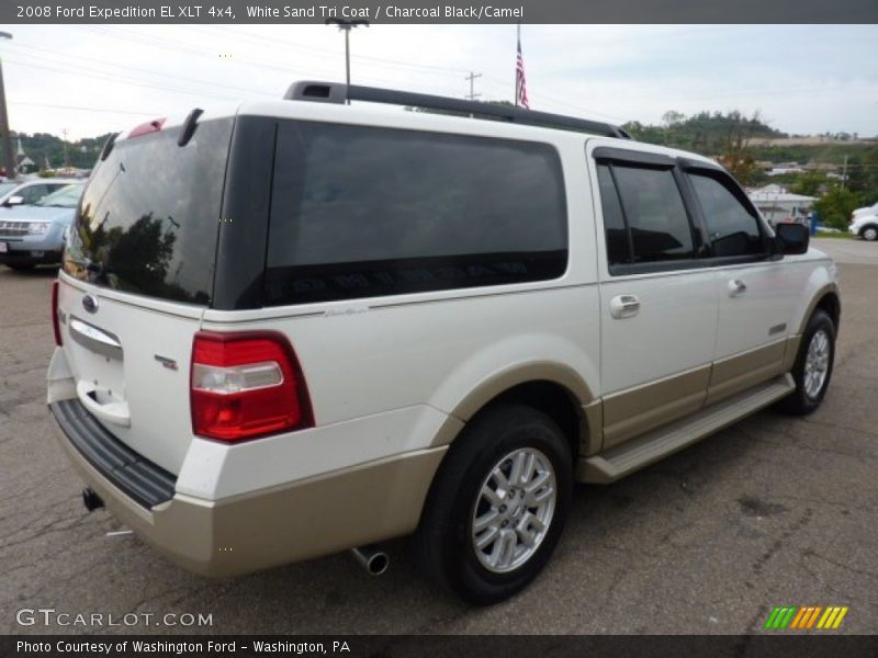 White Sand Tri Coat / Charcoal Black/Camel 2008 Ford Expedition EL XLT 4x4