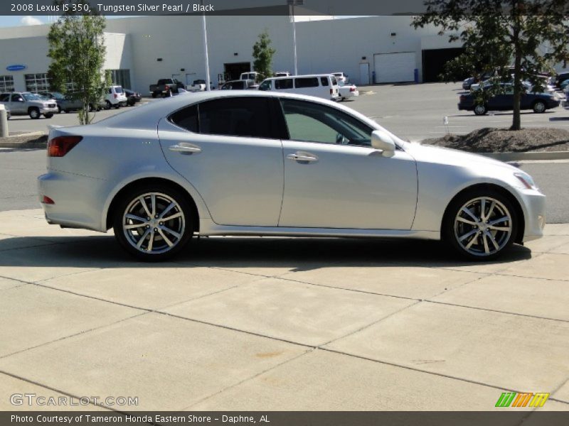 Tungsten Silver Pearl / Black 2008 Lexus IS 350