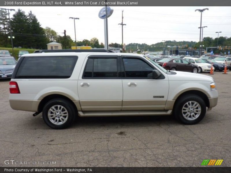 White Sand Tri Coat / Charcoal Black/Camel 2008 Ford Expedition EL XLT 4x4