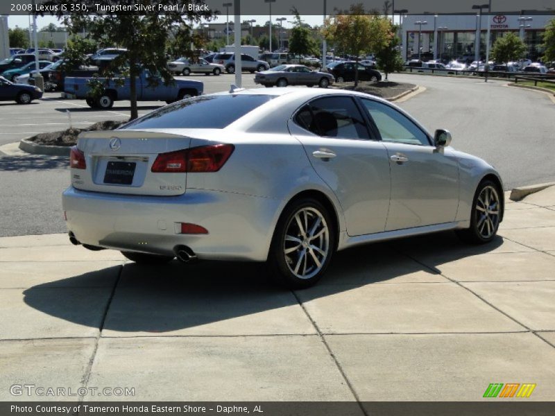 Tungsten Silver Pearl / Black 2008 Lexus IS 350