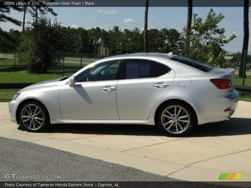 Tungsten Silver Pearl / Black 2008 Lexus IS 350