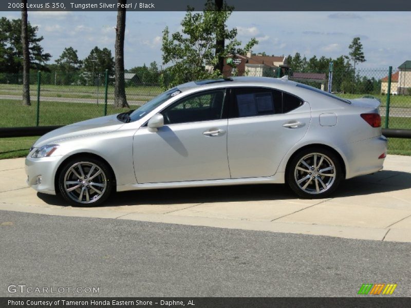 Tungsten Silver Pearl / Black 2008 Lexus IS 350