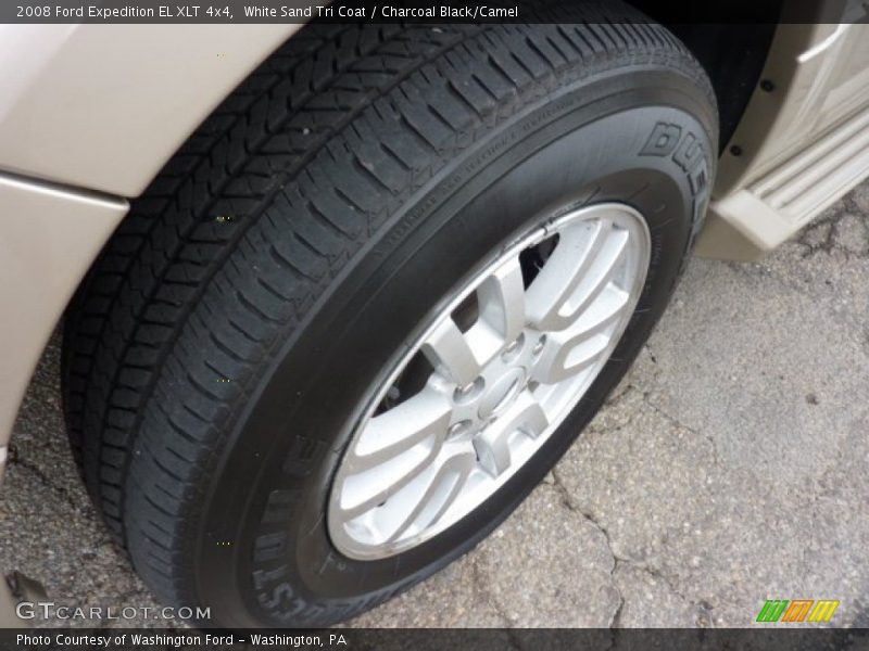 White Sand Tri Coat / Charcoal Black/Camel 2008 Ford Expedition EL XLT 4x4