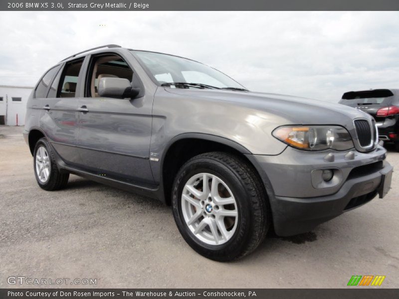 Stratus Grey Metallic / Beige 2006 BMW X5 3.0i
