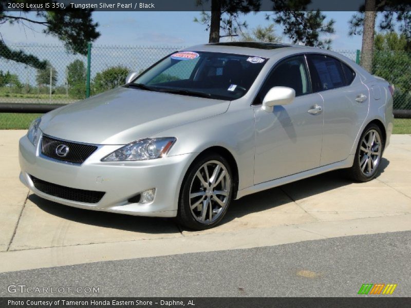 Tungsten Silver Pearl / Black 2008 Lexus IS 350