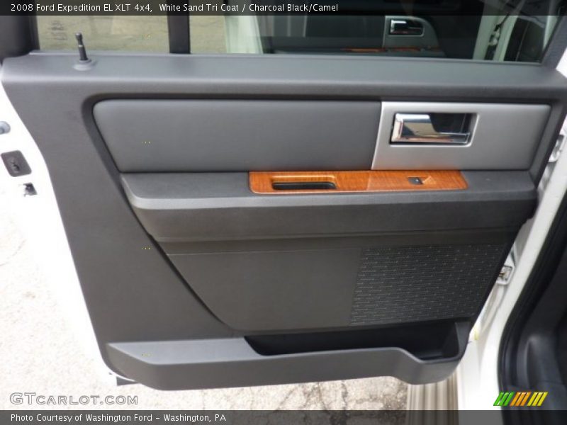 White Sand Tri Coat / Charcoal Black/Camel 2008 Ford Expedition EL XLT 4x4