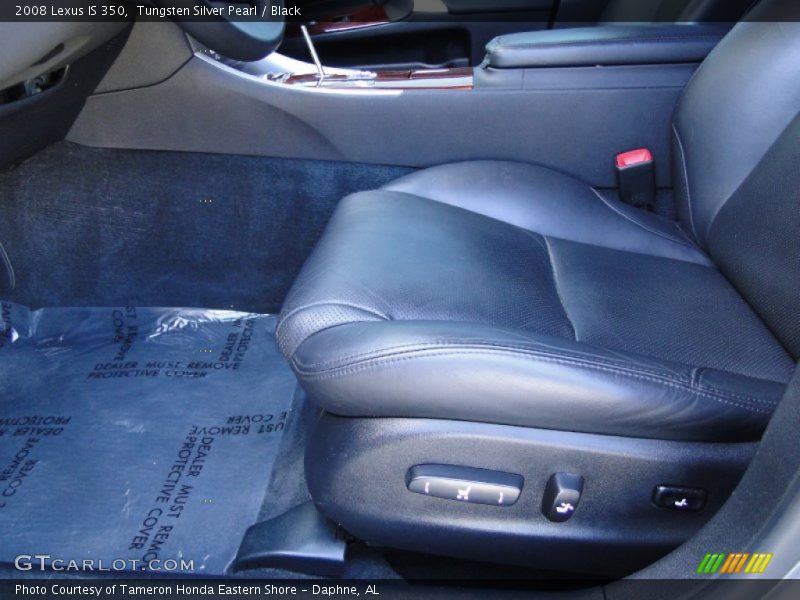 Tungsten Silver Pearl / Black 2008 Lexus IS 350