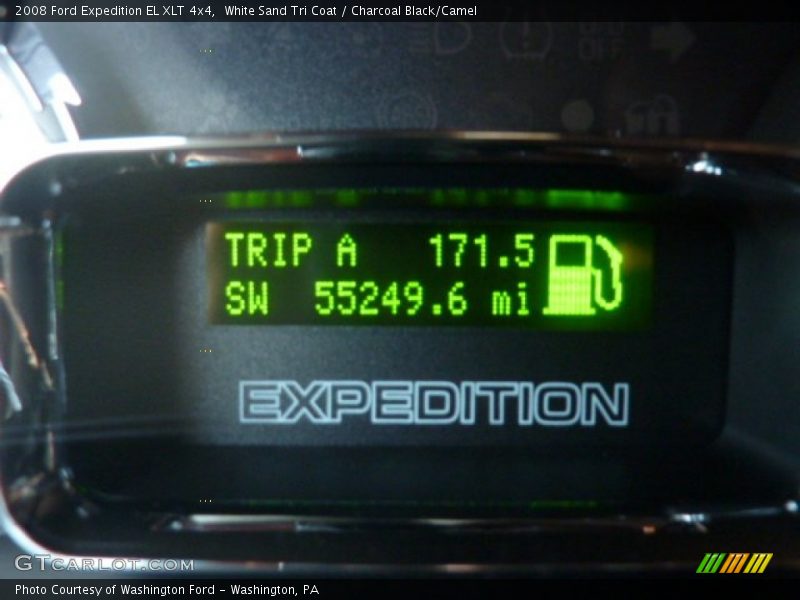White Sand Tri Coat / Charcoal Black/Camel 2008 Ford Expedition EL XLT 4x4