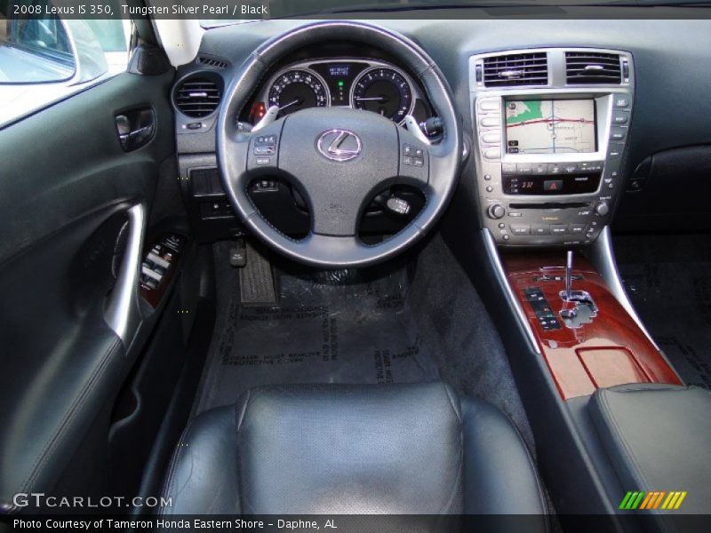 Tungsten Silver Pearl / Black 2008 Lexus IS 350