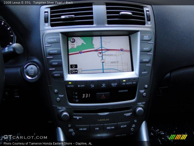 Tungsten Silver Pearl / Black 2008 Lexus IS 350