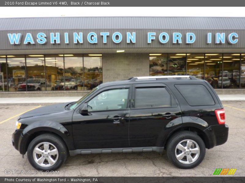 Black / Charcoal Black 2010 Ford Escape Limited V6 4WD