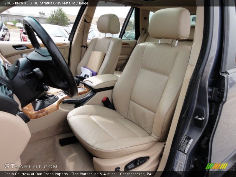 Stratus Grey Metallic / Beige 2006 BMW X5 3.0i