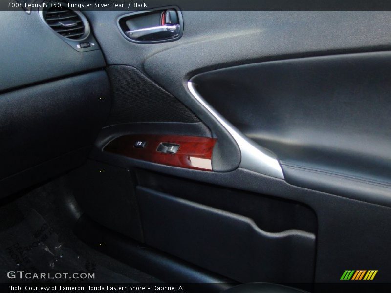 Tungsten Silver Pearl / Black 2008 Lexus IS 350