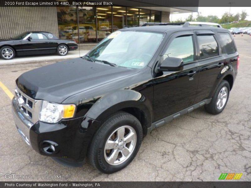 Black / Charcoal Black 2010 Ford Escape Limited V6 4WD
