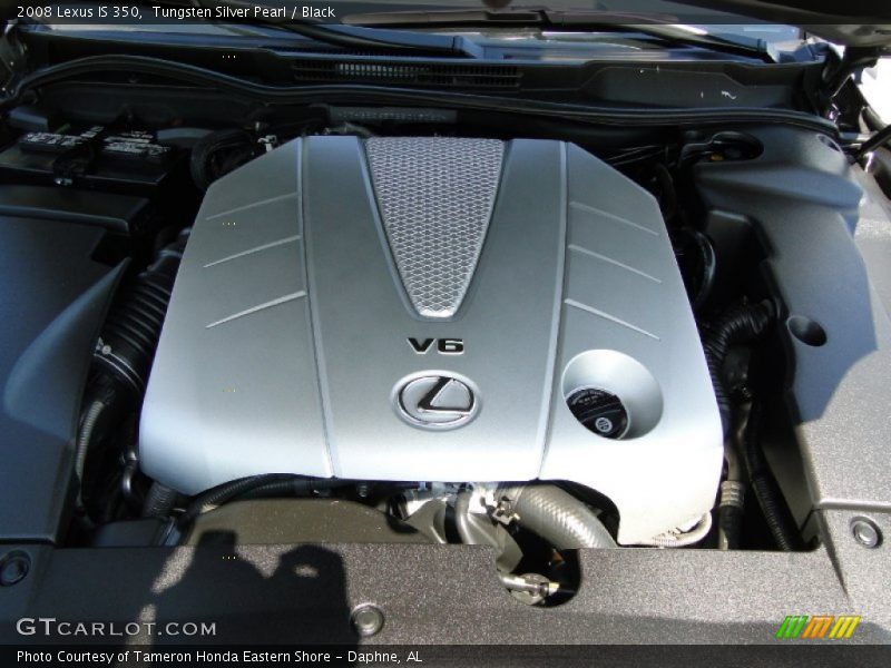Tungsten Silver Pearl / Black 2008 Lexus IS 350