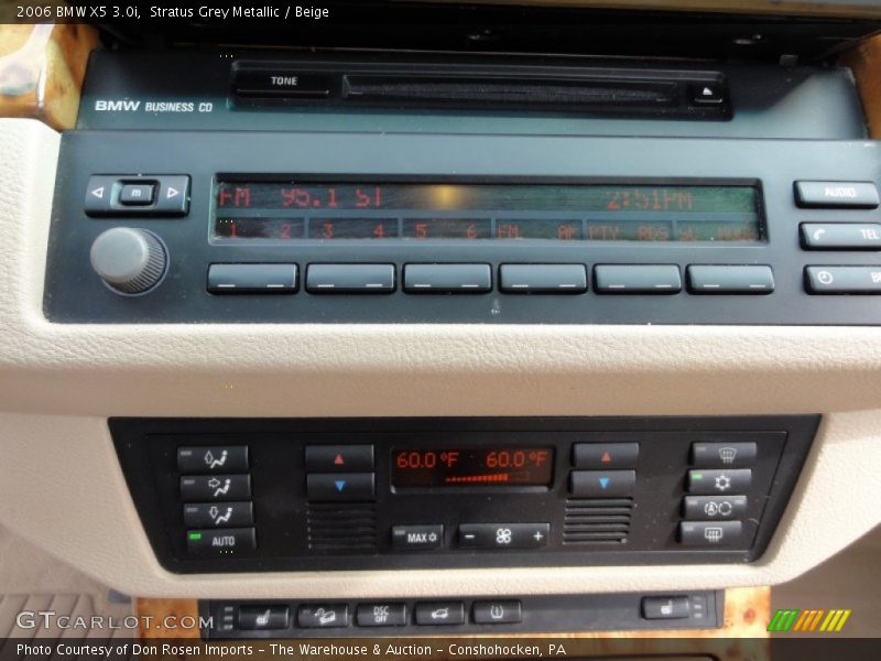 Stratus Grey Metallic / Beige 2006 BMW X5 3.0i