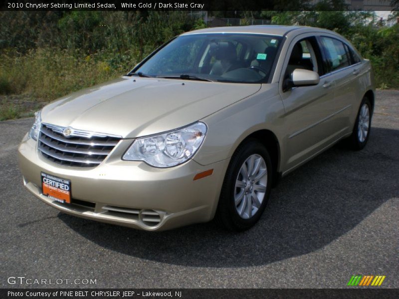 White Gold / Dark Slate Gray 2010 Chrysler Sebring Limited Sedan