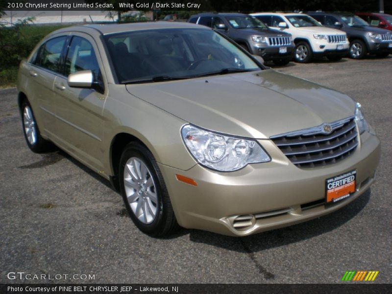 White Gold / Dark Slate Gray 2010 Chrysler Sebring Limited Sedan
