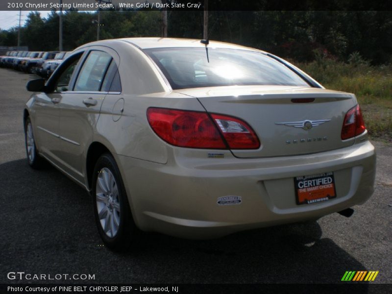 White Gold / Dark Slate Gray 2010 Chrysler Sebring Limited Sedan