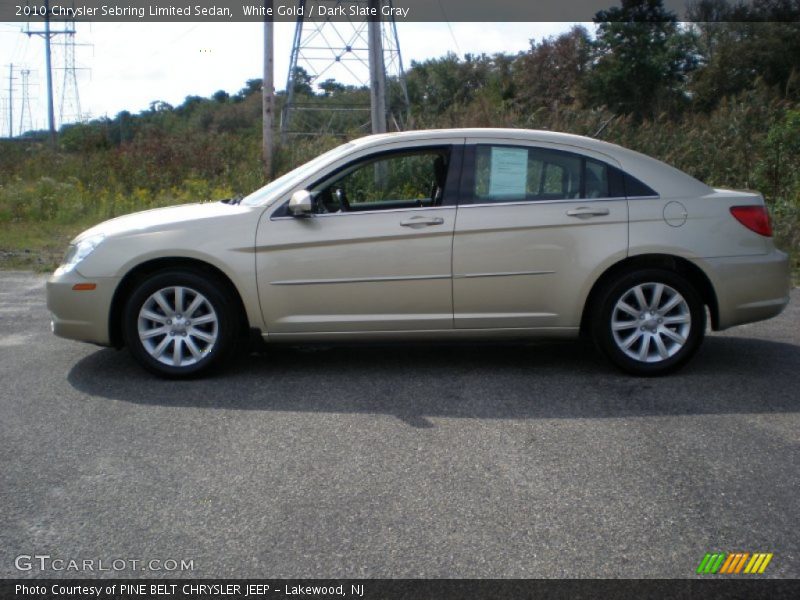 White Gold / Dark Slate Gray 2010 Chrysler Sebring Limited Sedan
