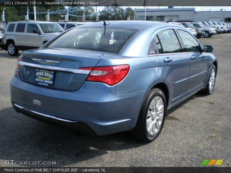 Sapphire Crystal Metallic / Black 2011 Chrysler 200 LX