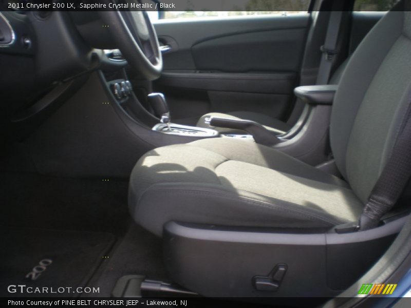 Sapphire Crystal Metallic / Black 2011 Chrysler 200 LX