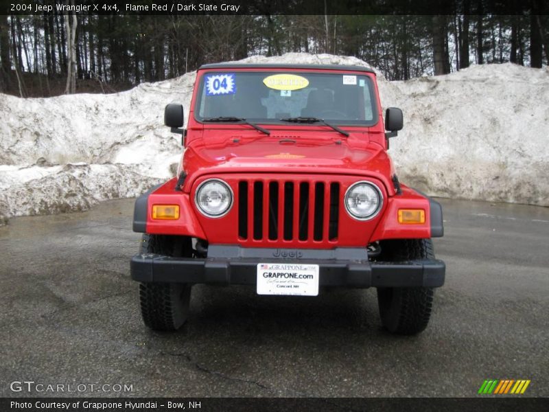 Flame Red / Dark Slate Gray 2004 Jeep Wrangler X 4x4
