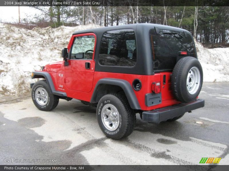Flame Red / Dark Slate Gray 2004 Jeep Wrangler X 4x4