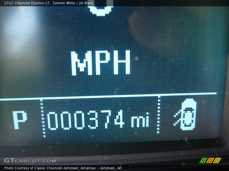 Summit White / Jet Black 2012 Chevrolet Equinox LT