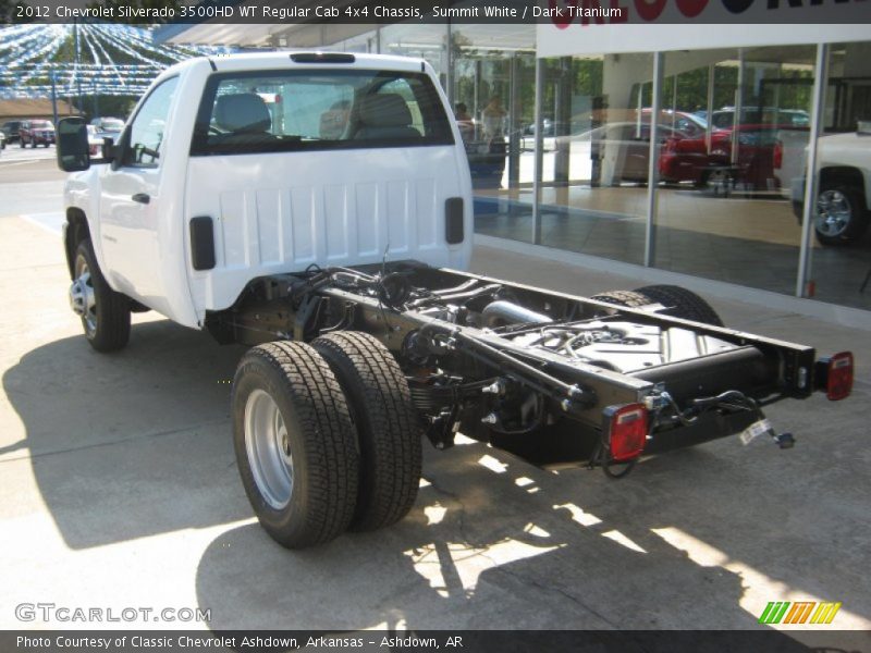 Summit White / Dark Titanium 2012 Chevrolet Silverado 3500HD WT Regular Cab 4x4 Chassis