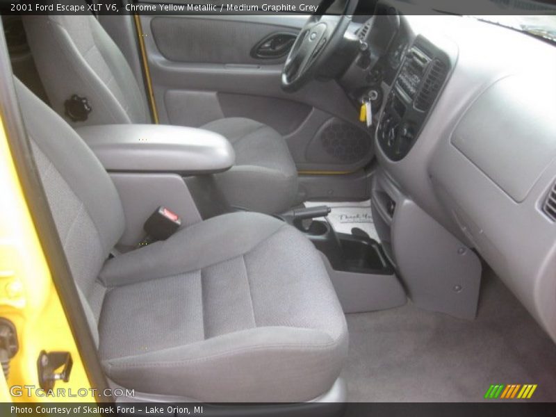 Chrome Yellow Metallic / Medium Graphite Grey 2001 Ford Escape XLT V6