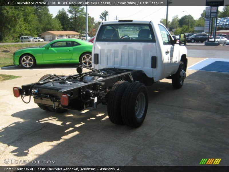 Summit White / Dark Titanium 2012 Chevrolet Silverado 3500HD WT Regular Cab 4x4 Chassis