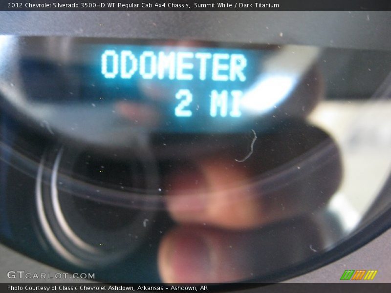 Summit White / Dark Titanium 2012 Chevrolet Silverado 3500HD WT Regular Cab 4x4 Chassis