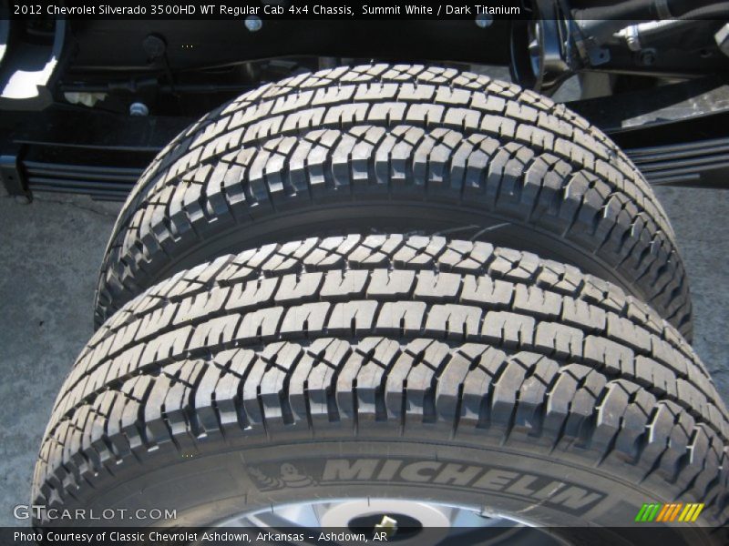 Summit White / Dark Titanium 2012 Chevrolet Silverado 3500HD WT Regular Cab 4x4 Chassis