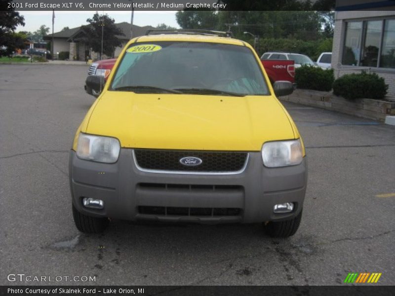 Chrome Yellow Metallic / Medium Graphite Grey 2001 Ford Escape XLT V6