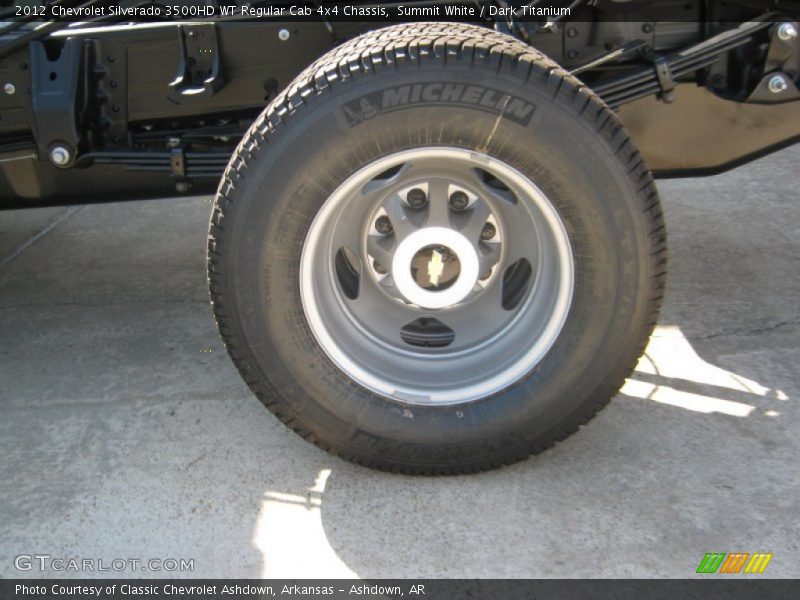 Summit White / Dark Titanium 2012 Chevrolet Silverado 3500HD WT Regular Cab 4x4 Chassis
