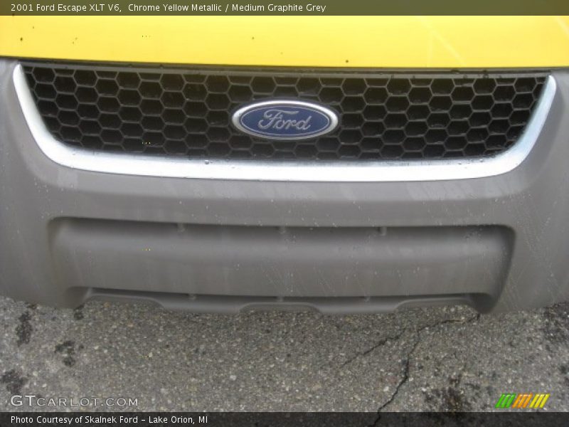 Chrome Yellow Metallic / Medium Graphite Grey 2001 Ford Escape XLT V6