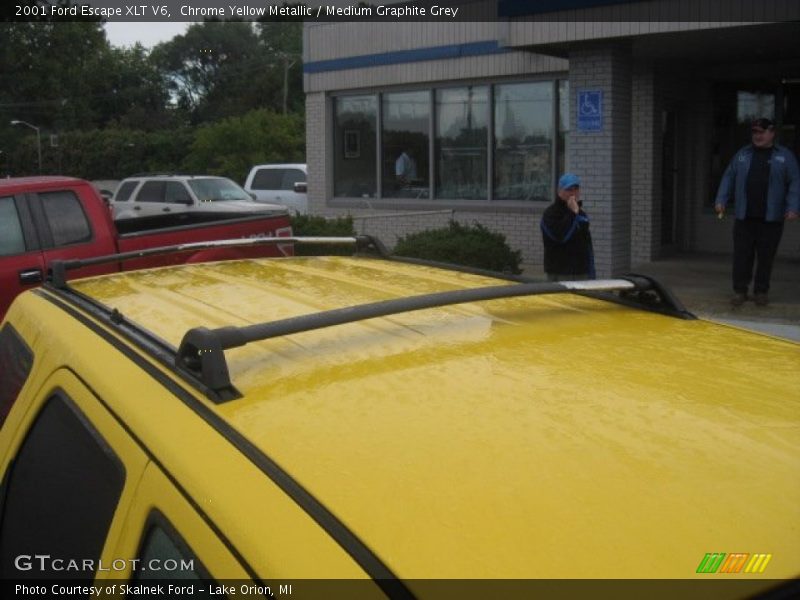 Chrome Yellow Metallic / Medium Graphite Grey 2001 Ford Escape XLT V6