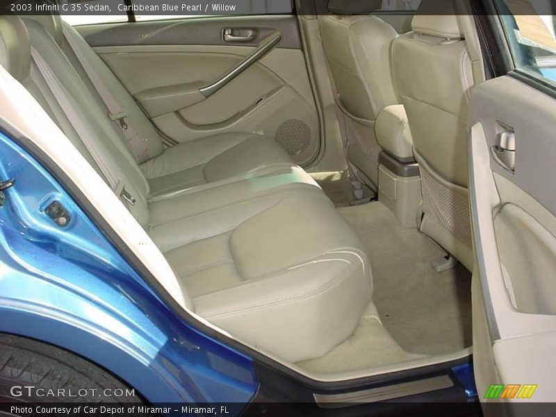 Caribbean Blue Pearl / Willow 2003 Infiniti G 35 Sedan