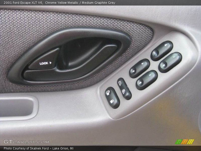 Chrome Yellow Metallic / Medium Graphite Grey 2001 Ford Escape XLT V6