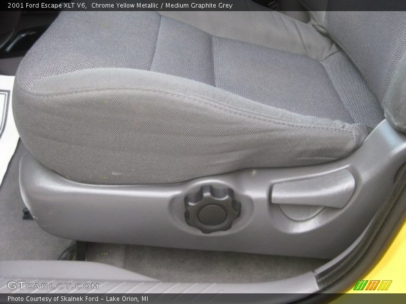 Chrome Yellow Metallic / Medium Graphite Grey 2001 Ford Escape XLT V6
