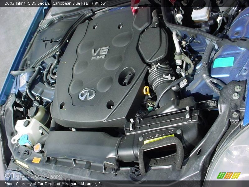 Caribbean Blue Pearl / Willow 2003 Infiniti G 35 Sedan