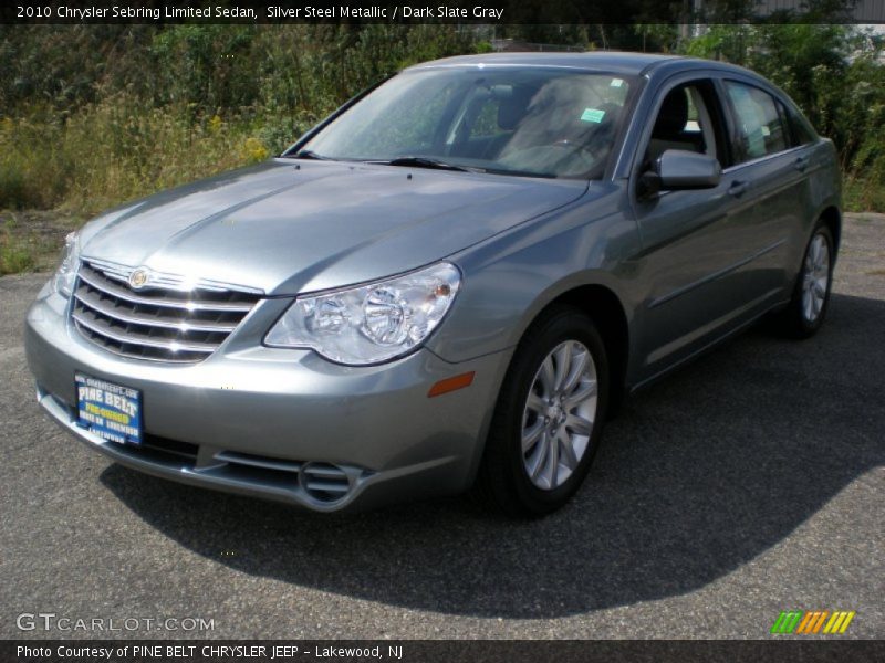 Silver Steel Metallic / Dark Slate Gray 2010 Chrysler Sebring Limited Sedan