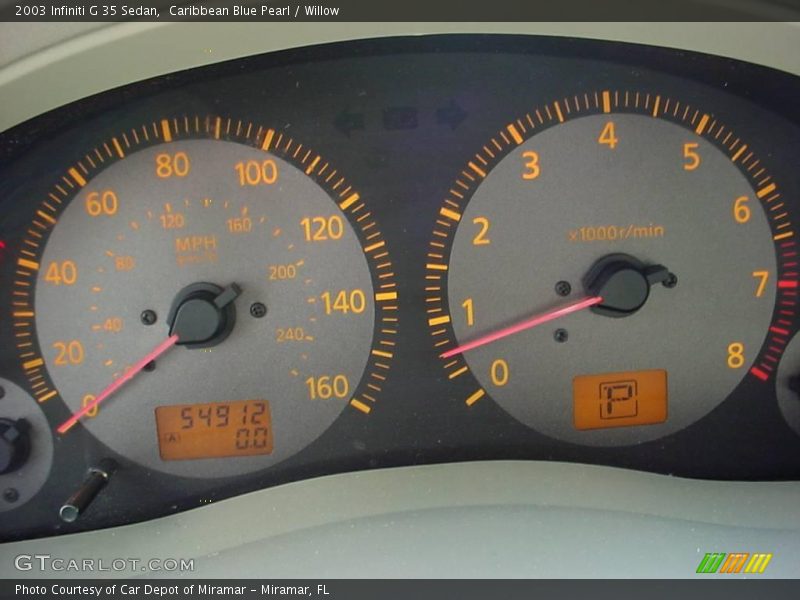 Caribbean Blue Pearl / Willow 2003 Infiniti G 35 Sedan