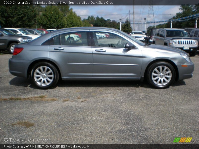 Silver Steel Metallic / Dark Slate Gray 2010 Chrysler Sebring Limited Sedan